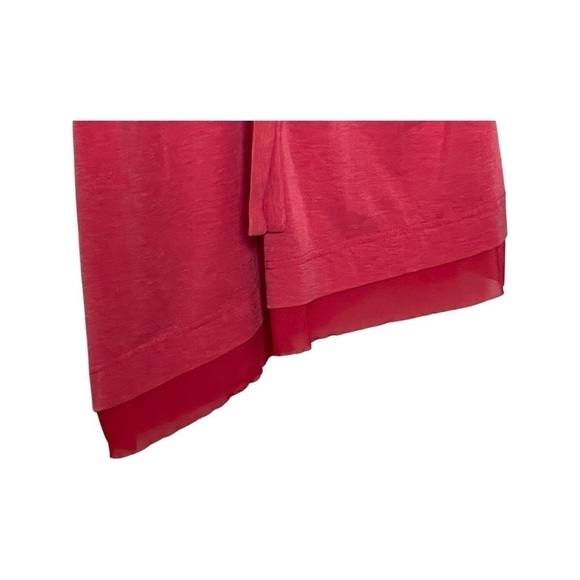 NANETTE Lapore Asymmetrical Scoop Neck Tank with Bow Poppy Red Women’s Medium. - Picture 9 of 16